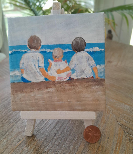 DIY #P16 Three Children on the Beach