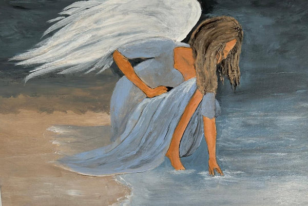 DIY  #A7  Angel Touching Water