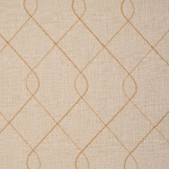 #40 Neutral Linen Embroidered Roman Shade NEW!