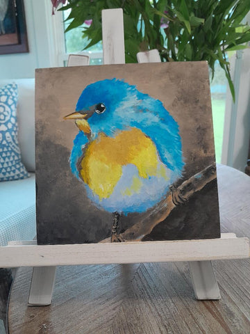 DIY  #B1    FAT LITTLE BLUE BIRD