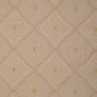 #40 Neutral Linen Embroidered Roman Shade NEW!