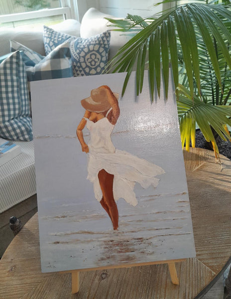 DIY  #P10 Girl in the White Sundress