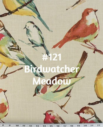 Roman Shade Bird with Burlap Banding #3P118