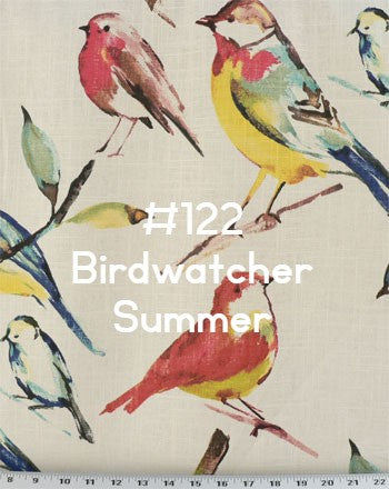 Roman Shade Bird with Burlap Banding #2P118