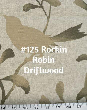 Roman Shade Bird with Burlap Banding #5P118