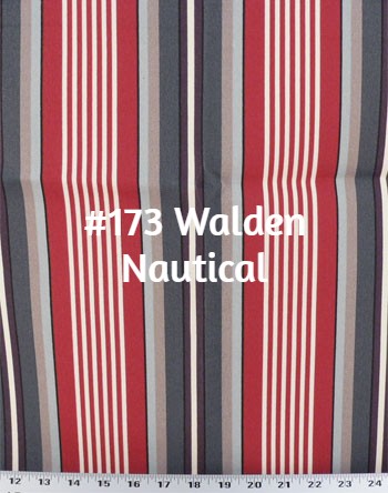 $184.00 Roman Shade Wide Stripe #2P106