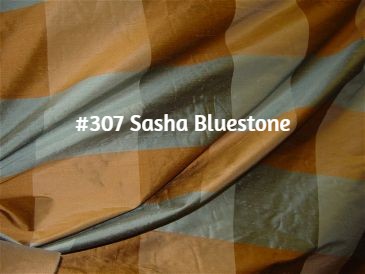 #14P3 Large Silk Check Curtain