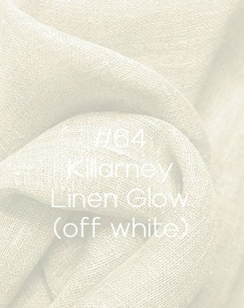 Roman Shade #380  Linen Relaxed Roman, Lined & Monogrammed