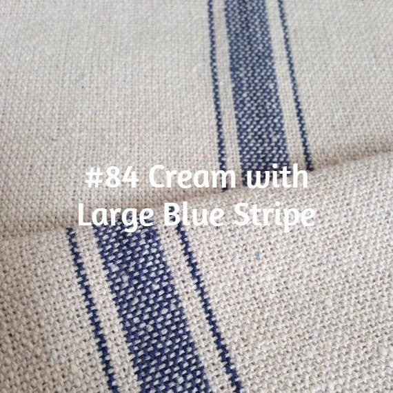 Roman Shade #097 (French "Grain Sack" Relaxed, Lined)