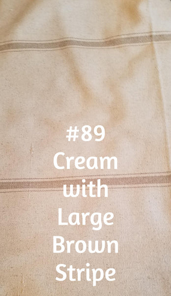 $158.00 Roman Shade French "Grain Sack" Relaxed Unlined #3P097