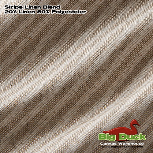 Etsy Client #120 Linen Blend Pinstriped Romans (slats) ???