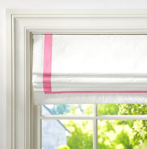 ETSY Info  #101  Roman Shade with Ribbon