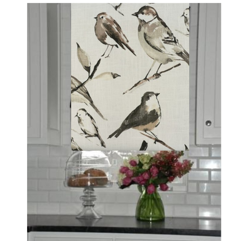 $184.00 Roman Shade Birdwatcher #P068