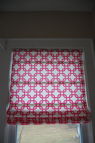 #170 Gotcha Roman Shade  (slats)  YOU PAY  1/2  DOWN