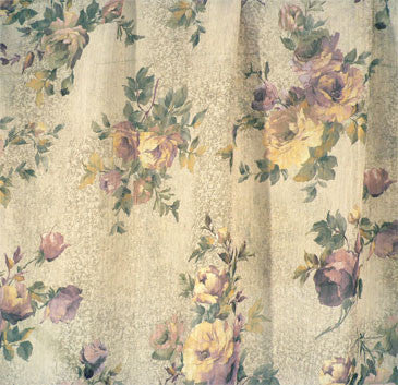 Floral Curtains, with Grommets  ##2002   PAY 1/2 DOWN