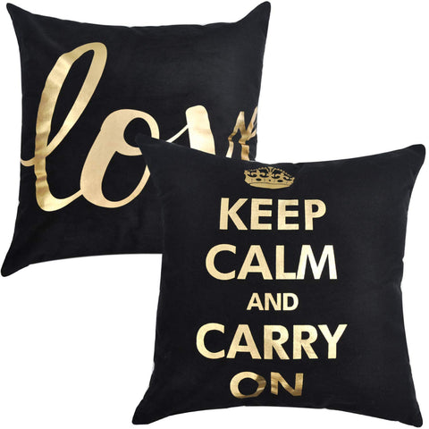 TP87 Keep Calm Throw Pillows Group