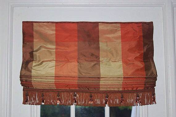 #151 100% Silk Stripe Roman     PAY 1/2 DOWN