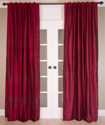 #1P302 "Reds" SILK Curtain