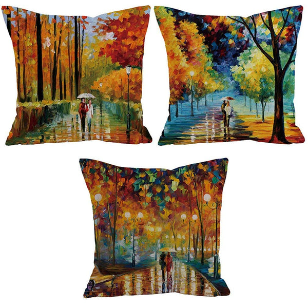 TP99 Walking in Paris Throw Pillows Group