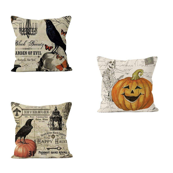 TP98 Happy Pumpkin Throw Pillows Group