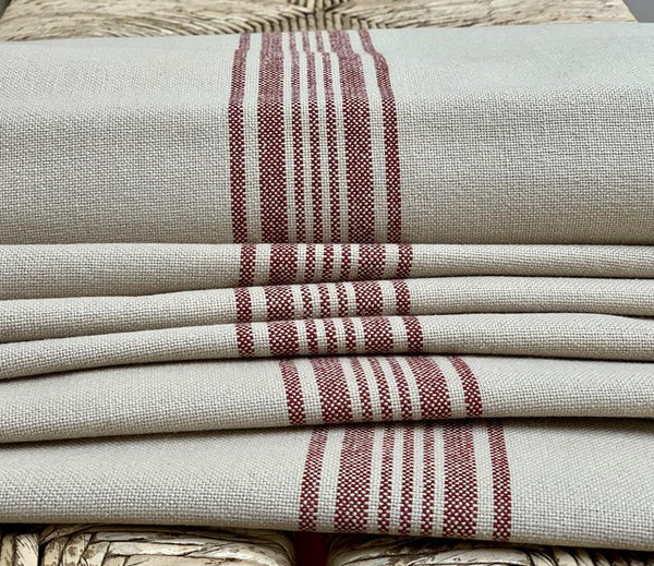 Roman Shade #097 (French "Grain Sack" Relaxed, Lined)