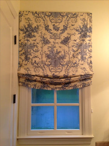 $184.00 Roman Shade Toile Relaxed #P100