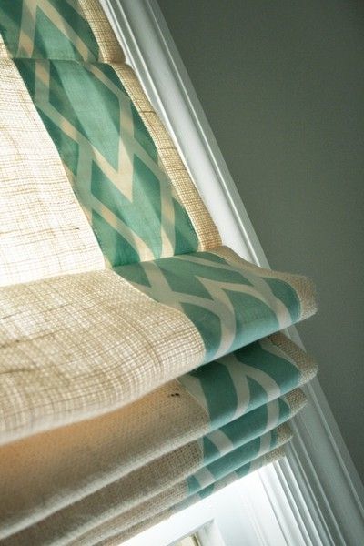 $189.00 Roman Shade  with Decorative Fabric  #3P086
