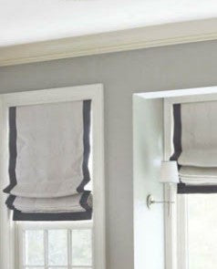 Roman Shade #084  (Ribbon on 3 Sides, Lined or Unlined)