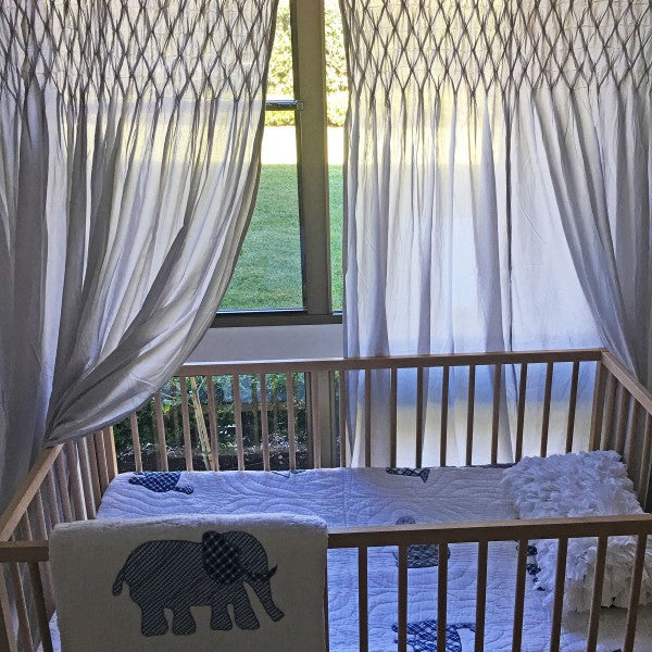 #3050 Linen Smocked Drapes