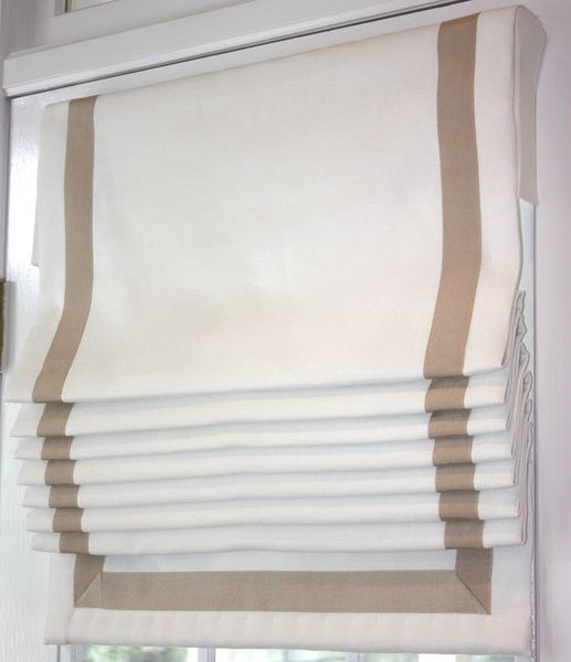 Info #310 SOFT FOLDS Roman Shade with Ribbon