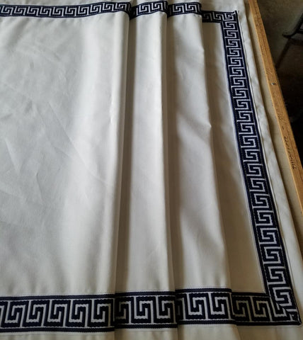 $218.00 Roman Shade with Fabulous Grecian Trims #P123